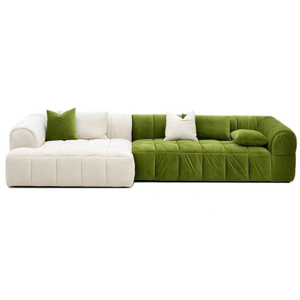 Quality Double Sided Fabric Frosted Retro Velvet Sofa Square Combination for sale