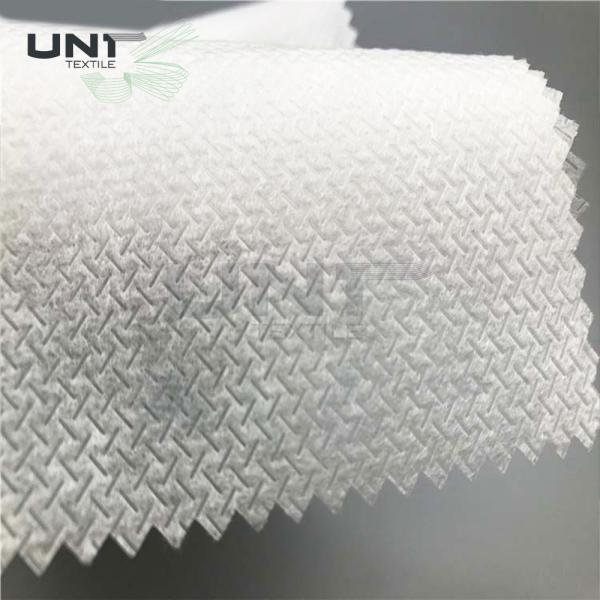 T Pattern Fusible Interlining Long Fiber Spunbond Non Woven Fabric Rolls For Garment Shoes Industry