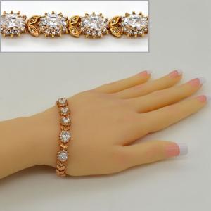 Buy cheap Classic 18K Gold Plated Cubic zirconia Bracelet & bangles factory wholesale high quality from wholesalers