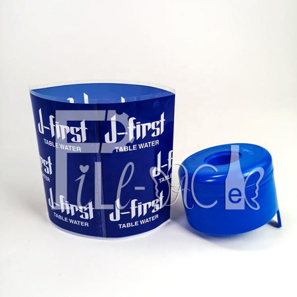 Quality PVC Plastic Heat Shrink Cap Sleeve Label For 5 Gallon Water Bottle for sale