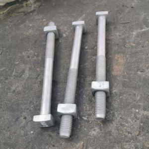 Buy cheap 1/2" Galvanized Steel C1045 Square Head Machine Bolt from wholesalers