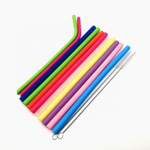 Buy cheap Custom Foldable Reusable Silicone Drinking Straws Eco Friendly With Cleaning product