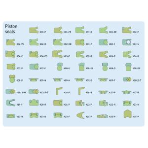 Buy cheap NBR HNBR EPDM Material Hydraulic Piston Seals With Helicoil Spring from wholesalers