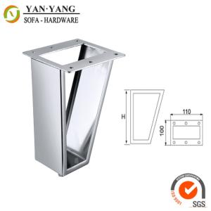 Buy cheap 100mm high strong support furniture legs glossy shiny custom metal sofa legs SL-239 from wholesalers
