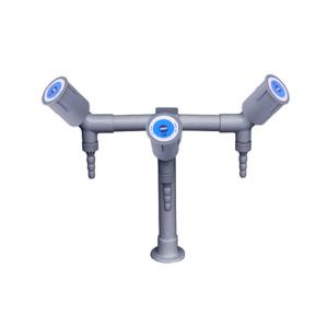 Buy cheap High Gloss Epoxy Powder Lab Fittings Triple Outlet Faucet / Tap from wholesalers