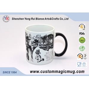 Buy cheap Ceramic Custom Magic Photo Mug with Handle , Funny Heat Reactive Coffee Mugs from wholesalers