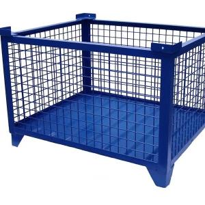Quality Stackable Collapsible Steel Containers Hot Dipped Galvanized Metal Wire Mesh for sale Buy cheap Stackable Collapsible Steel Containers Hot Dipped Galvanized Metal Wire Mesh product