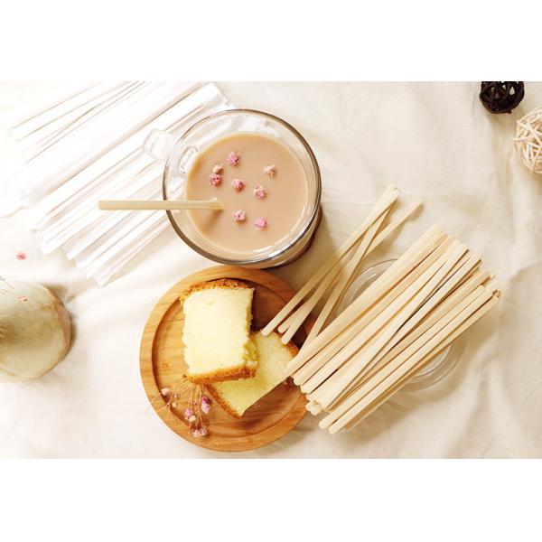 Quality Individually Wrapped Disposable Wooden Bamboo Coffee Stirrers for sale