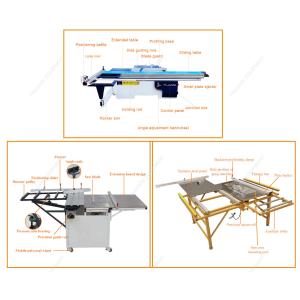 Max.Cutting Height at 45° of 65mm Woodworking Table with Automatic Sliding Panel
