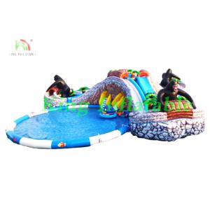 Buy cheap Huge Inflatable Water Parks With Cartoon Characters , Slides , Swimming Pools from wholesalers