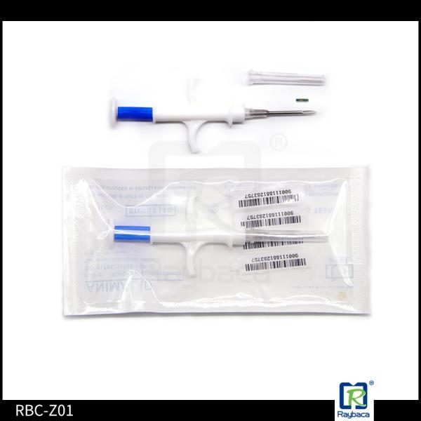 2.12 X 12mm Microchip Syringe With ID Chip RBC - Z01 For Cats Identification