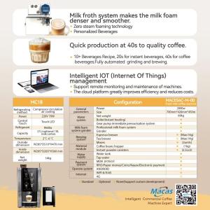 Fresh Milk Espresso Automatic Coffee Vending Machine Cafe Use