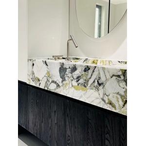 Buy cheap Cold Emerald Jade Marble Bathroom Washbasin | Ice Green Translucent Vanity from wholesalers