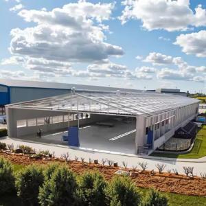 Buy cheap Aluminum Alloy Window Goat Farming House Prefabricated Steel Building With Sandwich Panel Glass Wool Roof Cladding from wholesalers