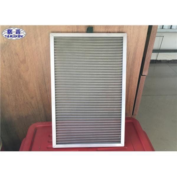 Air Purification Dust Filter Mesh Weave / Perforated With Aluminum Edge