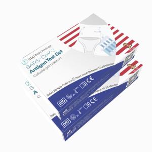 Buy cheap 15-20 Minutes CE SARS-CoV-2 Antigen Self Test Set Saliva Sample Collector Malaysia 1 test/box from wholesalers