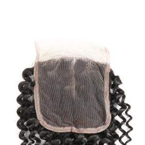 Buy cheap Clean Weft Human Hair Lace Closure 4 * 4 , Human Lace Wigs With Baby Hair product
