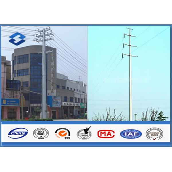 Buy cheap 10KV Three Circuits Transmission Electrical Power Pole Polygonal with Steel from wholesalers