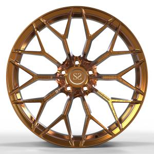 Buy cheap Brushed Bronze Monoblock 21 Inch Forged Wheel For Ferrari 458 1 Piece Alloy Rims from wholesalers