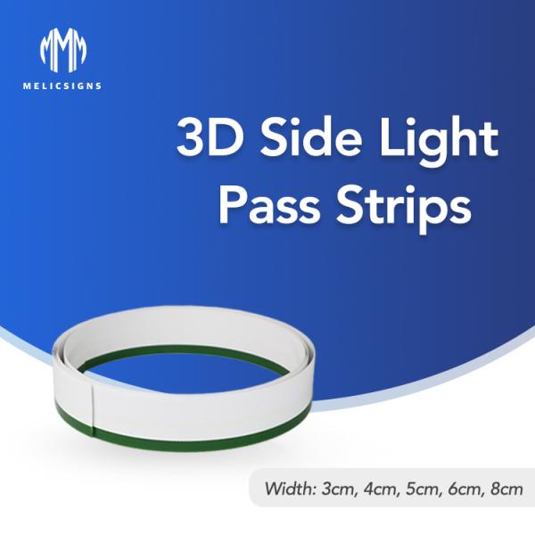 Quality 1mm Bending 3D Side Pass Light Strips Letters Flexible for decoration for sale