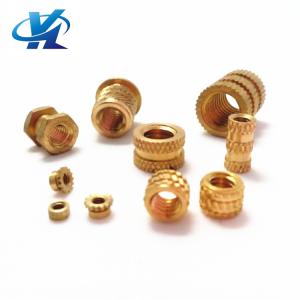 Buy cheap Round threaded brass insert cnc nuts blind 8mm knurled nut m3 m4 m6 m8 m10 42mm brass thread insert nut from wholesalers