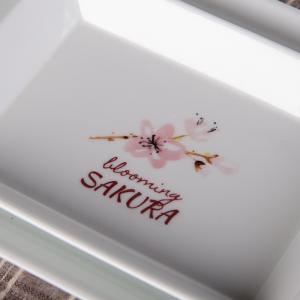 Buy cheap Japanese Cherry Blossom White Round Rectangle Square Baking Dessert Bowl Restaurant Ceramic Dinner Plate And Mug from wholesalers
