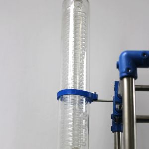 Automatic 100L Jacketed Glass Reactor Vessel with 304 Stainless Steel Frame and