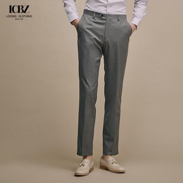 Customized Color 70% Wool Men's Pants Knitted Weaving Method Slim Fit Golf