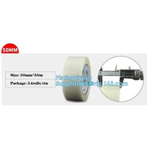 Buy cheap Drywall Mono Line Fiberglass Labelh Mounting Tape Bi-Directional Filament woven coated Fiberglass Tape Joint Tape from wholesalers