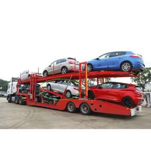 Buy cheap High Efficiency Two Axle Car Semi Trailer With Extendable Rear Tail from wholesalers