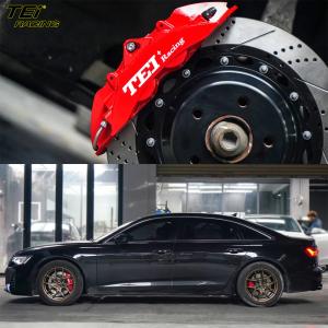 Buy cheap Front Big Brake Kit 4 Piston Caliper With 355x28mm Rotor BBK Auto Brake System For Audi A6L 18 Inch Car Rim from wholesalers