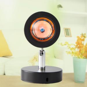 Buy cheap Desktop adjustable usb bedroom decorative table led night single color sunrise halo light daylight sunset projection lam from wholesalers