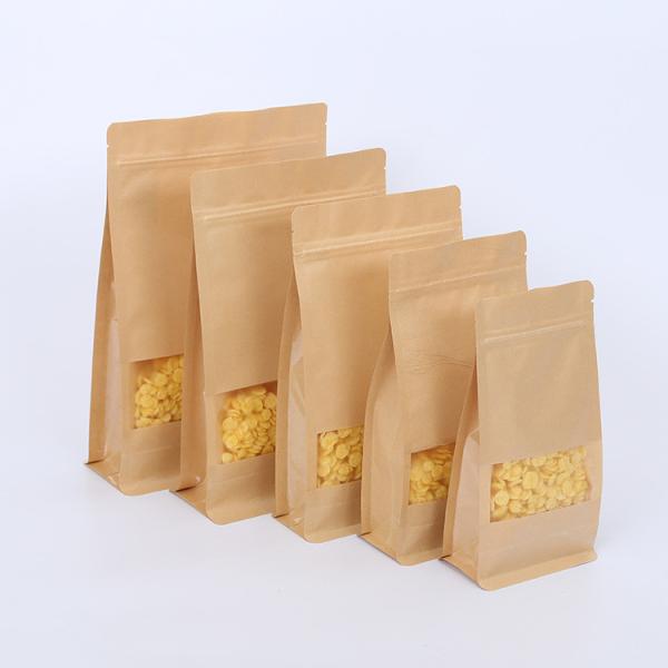 Buy cheap Cylinder Printing Flat MOPP Kraft Paper Zipper Pouch from wholesalers