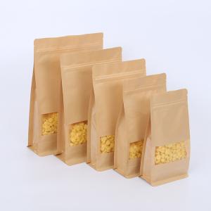 Buy cheap Cylinder Printing Flat MOPP Kraft Paper Zipper Pouch from wholesalers