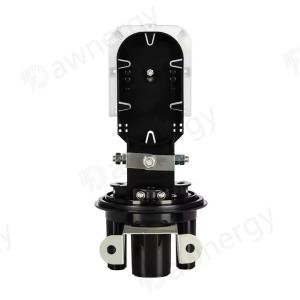 Buy cheap Vertical Optical Fiber Enclosure 48 Cores Capacity 1 Oval & 4 Round Port Screw-type IP68 Waterproof from wholesalers