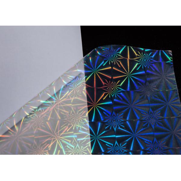 Self-adhesive Transparent Holographic Cold Lamination Film with Liner Holographi