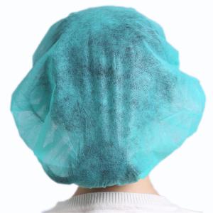 Buy cheap Disposable Bouffant Cap Non Woven Round Cap Double Elastic Band for Bouffant Cap Lab/Surgical /Nurses Use Cap from wholesalers