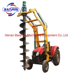 Electric Tractor Digger Pole Erecting With Power Agricultural Digging Tools