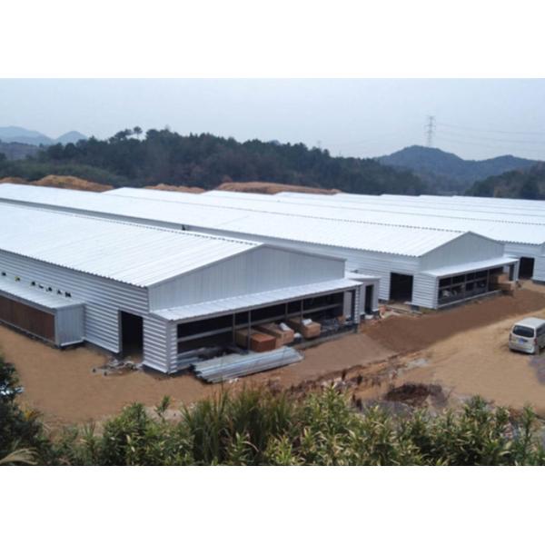 Buy cheap Galvanized Steel Structure Farm Windproof Steel Frame Chicken Coop from wholesalers