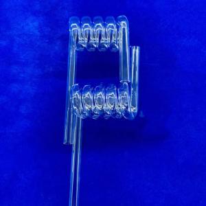 Buy cheap Factory Custom High Temperature Resistant Transparent Quartz Spiral Pipe from wholesalers