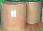Buy cheap 80G 95G 100G 110G Unbleached Brown Kraft Paper Roll With Recycled Pulp from wholesalers