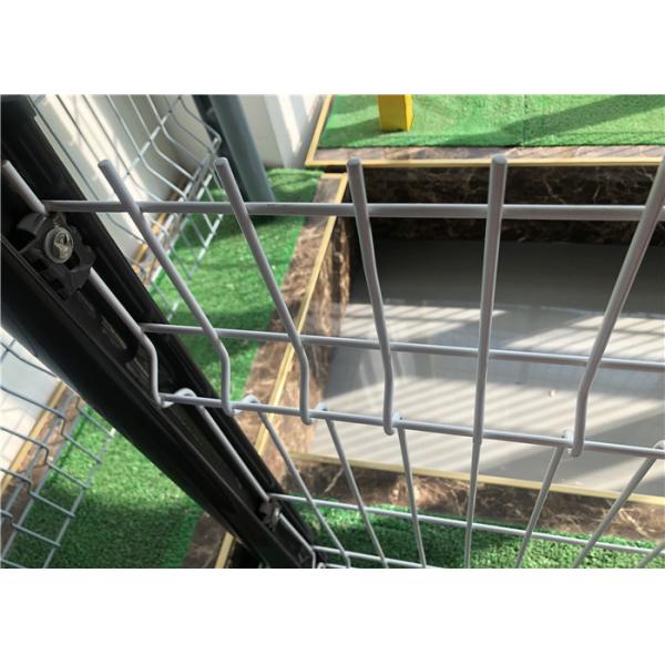 Buy cheap Eco Friendly 3D Bending Triangle Fence Panel For Courtyard Dark White Color from wholesalers