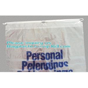 Buy cheap Dissolvable Laundry Bags Drawstring Patient Belongings Bag With Rigid Handle from wholesalers