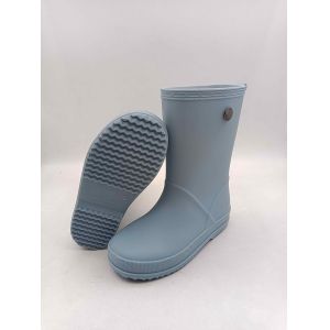 Buy cheap Fashionable Matt Finished Boys Rain Boots Kids PVC Wellington Boots With Back Loop from wholesalers