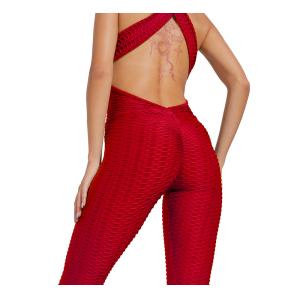 Buy cheap 92 Polyester 8 Spandex Gym Tummy Control Yoga Suit Set from wholesalers