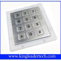 China Panel Mount Rugged Metal Numeric Keypad With 12 Short Travel Keys for sale