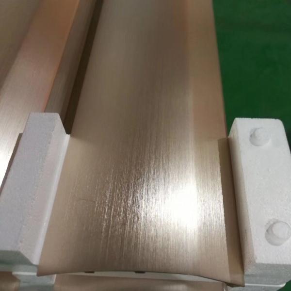 Brushed Bright Anodized CNC Machining Parts Champagne Aluminum Extrusion Panel