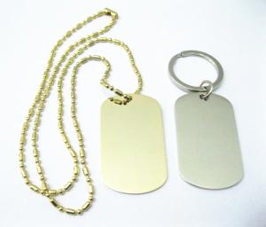 Buy cheap Zinc Alloy Stainless Steel Dog Tags , Aluminum Material Custom Engraved Dog Tags from wholesalers
