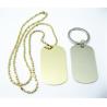 Buy cheap Zinc Alloy Stainless Steel Dog Tags , Aluminum Material Custom Engraved Dog Tags from wholesalers