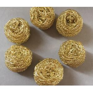 Buy cheap Strong Decontamination Copper Scrub Pad , Antibacterial Brass Copper Wool Pad from wholesalers